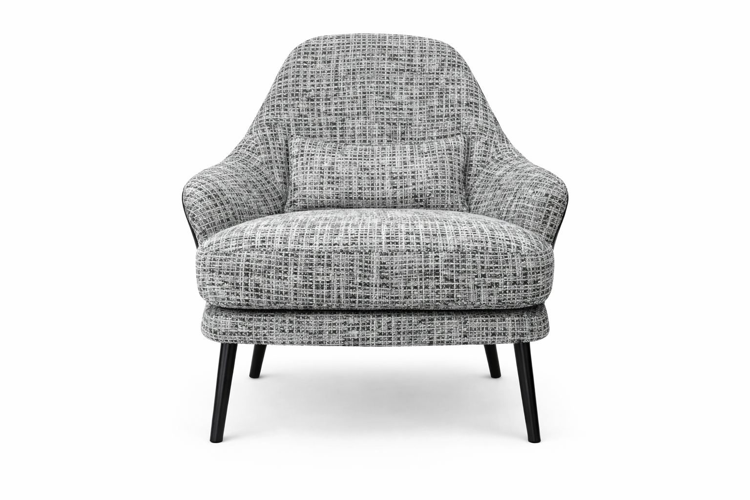 Luxury Lounge Chair | Fabric & Artificial Leather Accent Chair