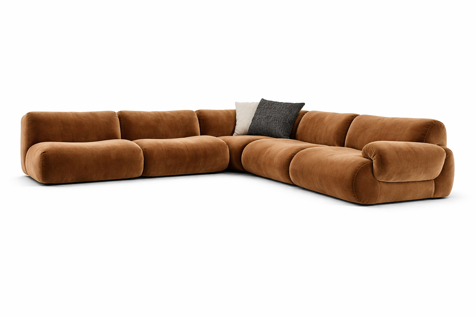 Luxury Velvet Sofa Set with Pine Wood Frame