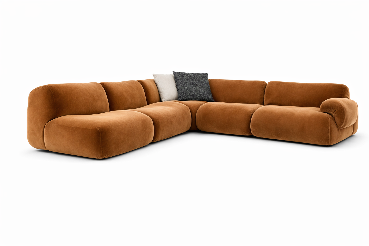 Luxury Velvet Sofa Set with Pine Wood Frame