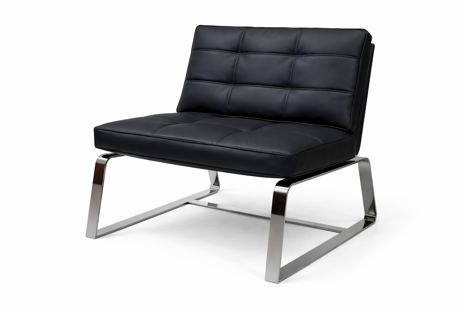 Modern Black Lounge Chair | Scratch Resistant Fabric Sofa Chair