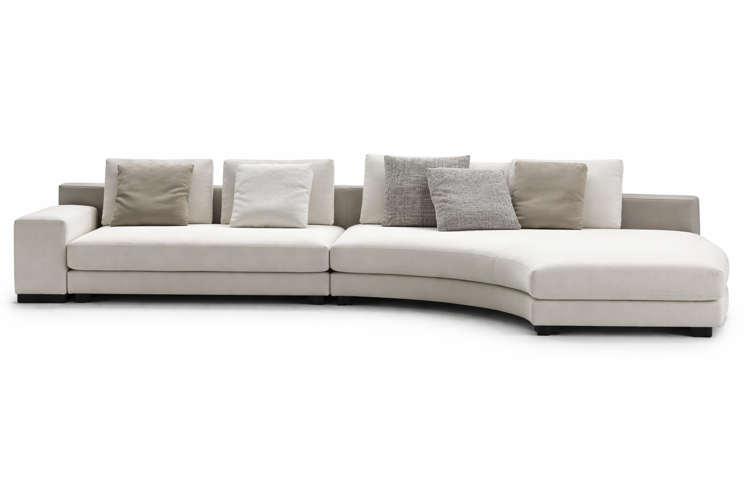 Luxury Fabric Sofa Set with Velvet Finish